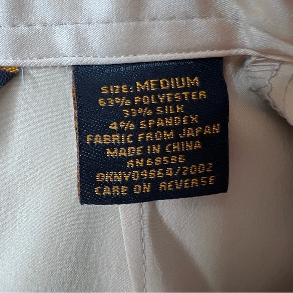 Donna Karan New York Gold Button Up Size Medium - Picture 6 of 7